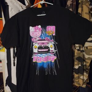 Hello Kitty Black and Pink Racing Tee